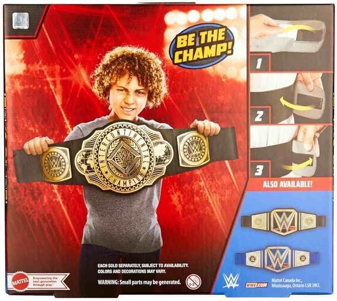 Mattel WWE Championship Title Belt, Adjustable for Kids Role Play