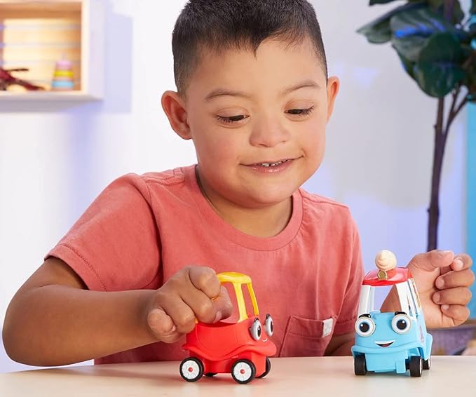 Little tikes Let's Go Cozy Coupe - Ice Cream Truck - Mini Push and Play Vehicle for Tabletop & Floor Push Play Car Fun - Suitable for Toddlers from 3 Years