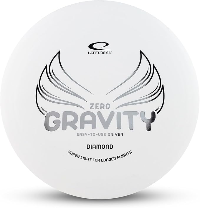 Latitude 64 Gravity Diamond Disc Golf Fairway Driver | Easy to Throw Disc Golf Driver for Beginners | Lightweight, Floating Plastic | High Glide w/Understable Flight | 120-130g