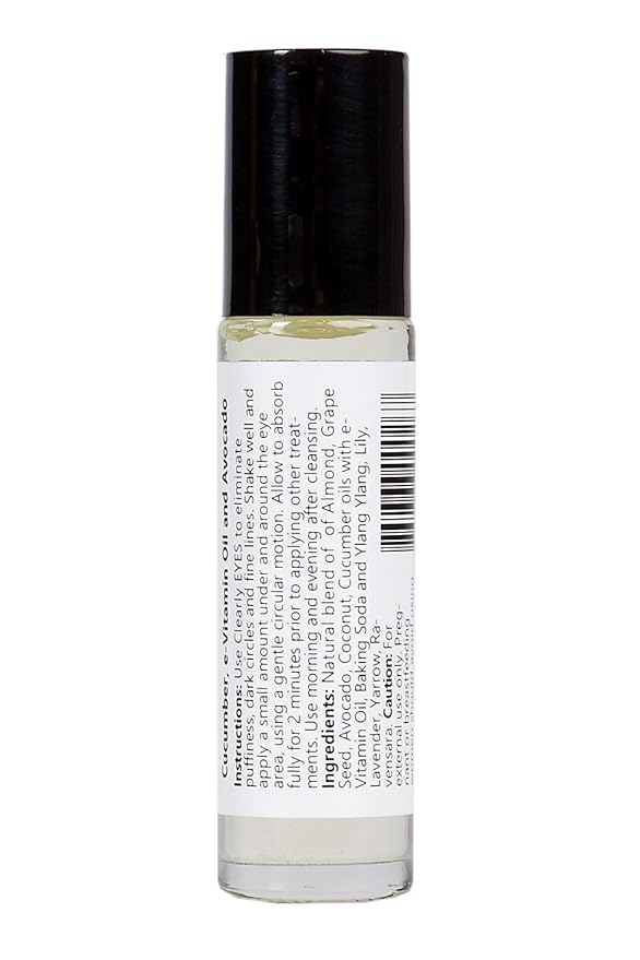 EYES, Natural Anti Aging Eye Serum | Hydrating and Firming Instant Treatment for Tired Puffy Eyes, Dark Circles, Swollen Eyelid, Eye Bags with Cucumber and Avocado | Made in USA