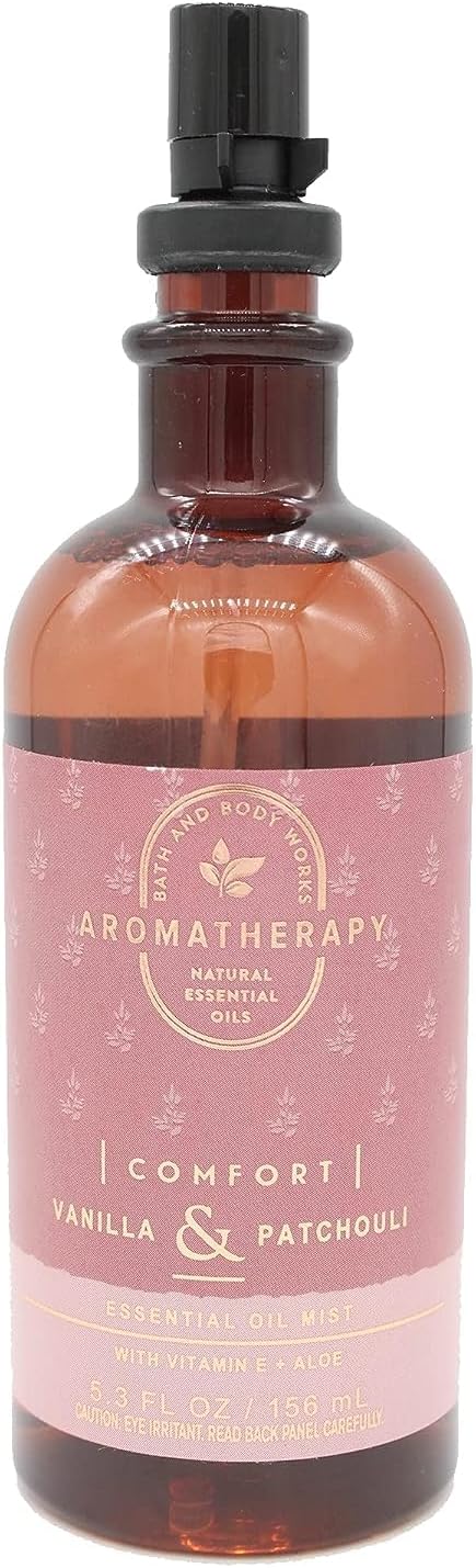 Bath and Body Works Aromatherapy Vanilla & Patchouli Pillow Mist 5.3 Fl Oz (Vanilla & Patchouli)