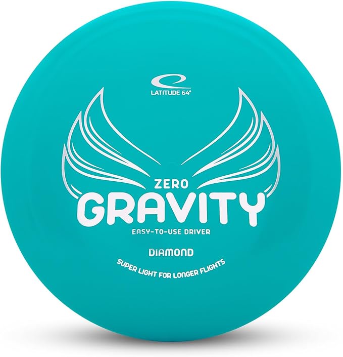 Latitude 64 Zero Gravity Diamond Disc Golf Fairway Driver | Easy to Throw Disc Golf Driver for Beginners | Lightweight, Floating Plastic | High Glide w/Understable Flight | 120-130g