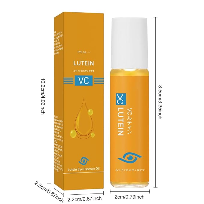 3PCS Lutein Eye Essence Oil, New Upgrade VC Lutein Anti-Wrinkle EyeSerum, Ruy Eye Oil 𝐯𝐜, Improve Eyes Bags Dark Circles for Women Men