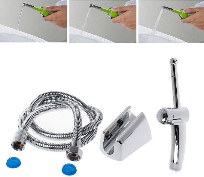 Home Shower Enema Kits Vaginal Anal Cleaner Anal Cleansing Nozzle Fit for Regulator Douche System for Men and Women, 59 inch Shower Hose
