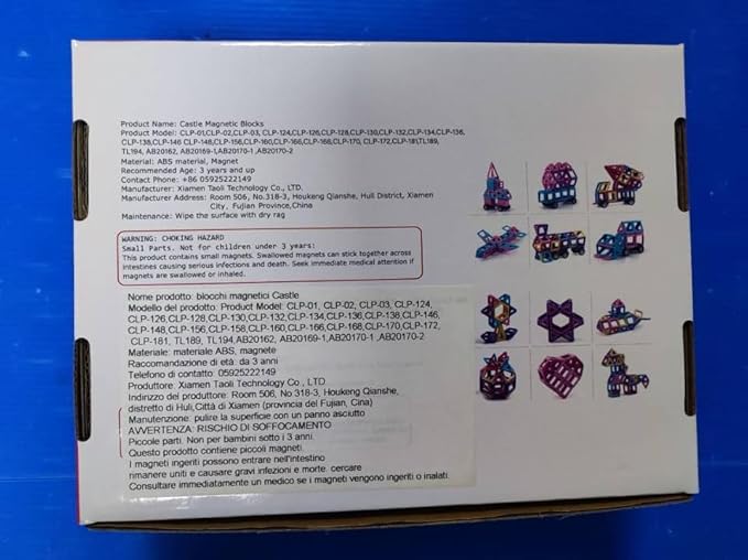 AOMIKS 154 Pcs Magnetic Building Blocks Educational & Inspirational Magnetic Stacking Blocks Mini Magnetic Tiles Construction Toys Building Set for Kids Birthday Gift for Girls Boys Ages 3-12