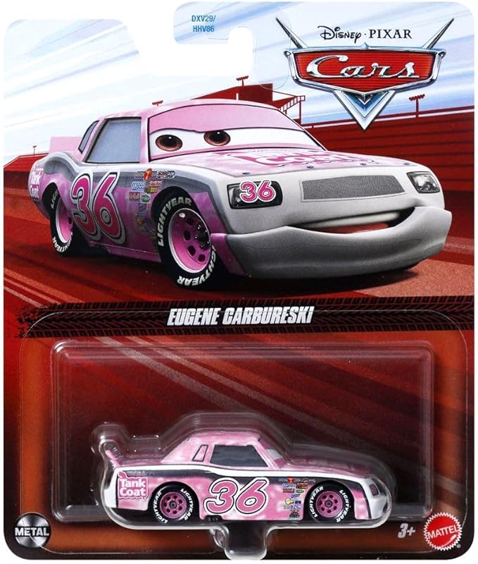 Cars de Disney y Pixar Diecast Tank Coat Toy Vehicle #36 for Children from 3 Years