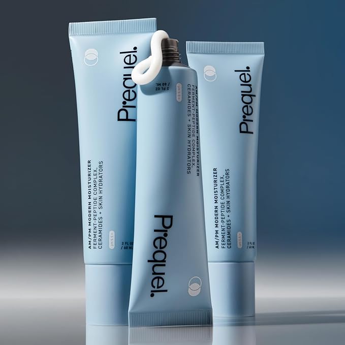 Prequel Skin AM/PM Modern Moisturizer – Hydrating Face Cream with Peptides, Ceramides & Glycerin for Dry, Sensitive, or Combination Skin – Non-Greasy Moisturizer for Barrier Support (Pack of 2)