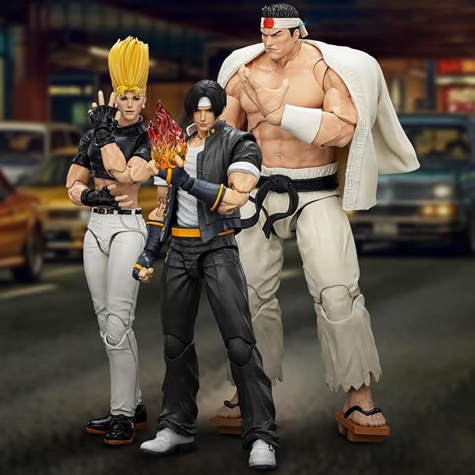 JOYTOY SNK 1/18 Action Figure KOF 98UM Hero-3PCS Collection Model Birthday Gift