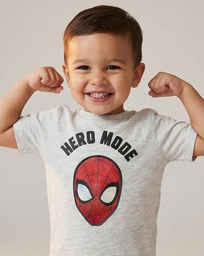 Marvel Boys' Spiderman S/S Lenticular Shor