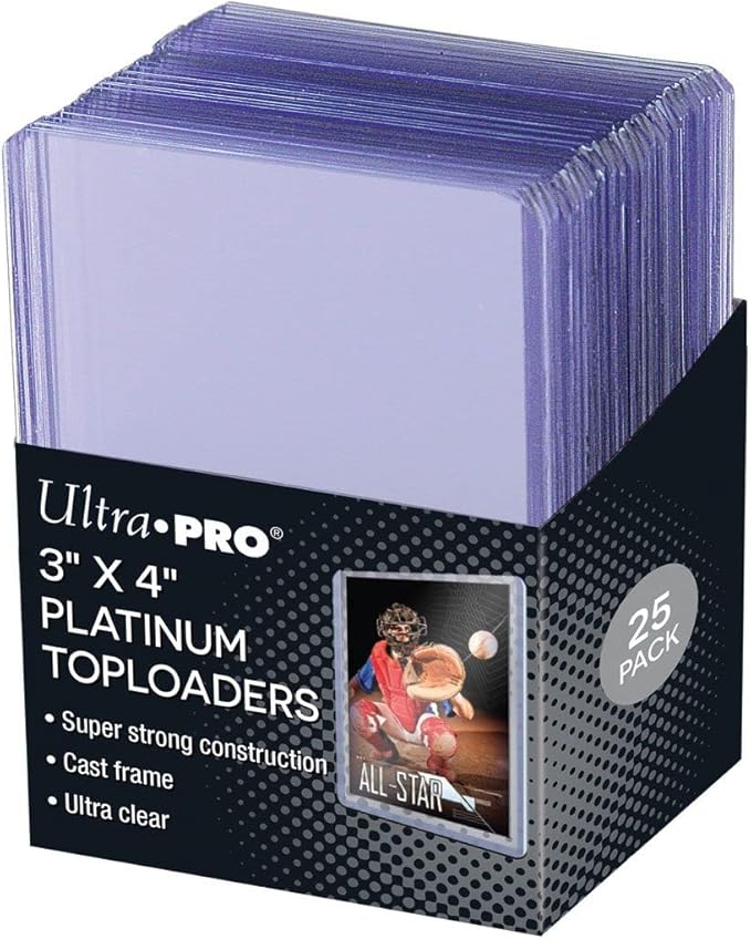 Ultra PRO Ultra Clear Platinum Toploader 25ct: Perfect for Pokemon Cards, Magic The Gathering, and Your Pokemon Card Binder - Keep Baseball, Basketball, and Football Cards Safe & Happy!