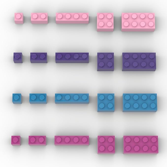 300 Pieces Building Bricks, Bulk Small Bricks for Building, Compatible with Lego Parts and Pieces, Creative Building Block Friends Toys for Girls Ages 6 7 8 9 10 Year Old
