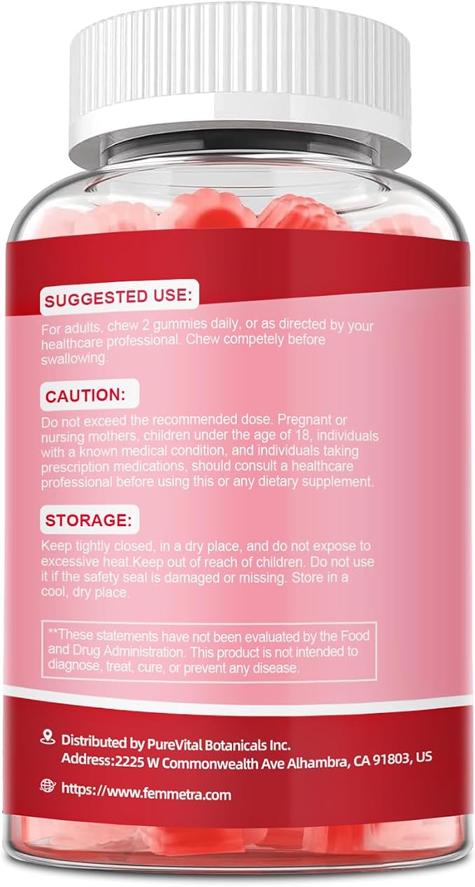Debloat Gummies- Prebiotic and Probiotic for Women, 60 Count | 200 Billion CFU, 18-in-1 digestive & gut health gummies, daily vaginal & urinary support, sugar-free cranberry flavor