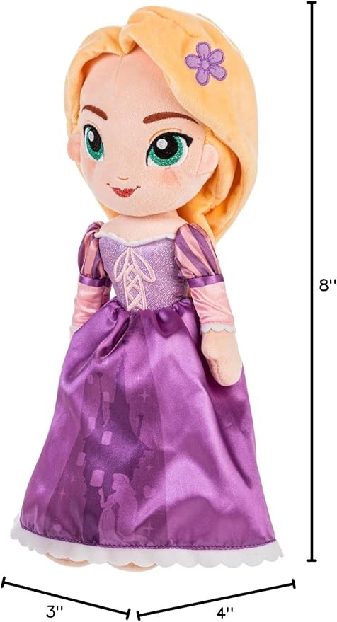 DISNEY STORE Official Princess Plush Doll, Rapunzel from Tangled, Medium 14 Inches, Soft Plushy with Embroidered Features, Princess Toys for Girls, Disney Dolls, Stuffed Animals for Girls