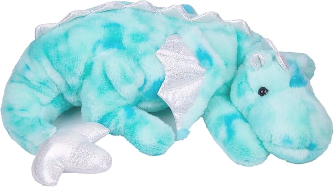 ARELUX Giant 52in 3Lb Big Colorful Green Dragon Large Stuffed Animals Cute Plush Toy Fuzzy Jumbo Dinosaur Pillow Plushies with Wings Cuddly Soft Green Pterosaur Plushie for Friends Family Member