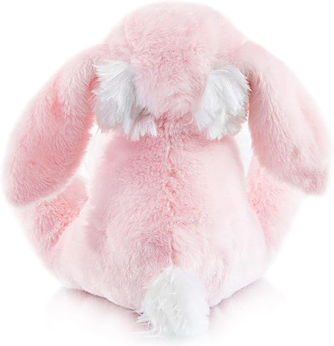 My OLi Bunny Stuffed Animal 8.5in Plush Rabbit Stuffed Bunny with Floppy Ear Bedtime Friend Soft Toy Gifts for Girls Boys Kids, Pink