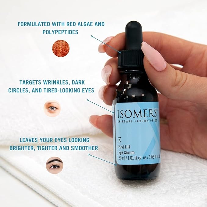 Isomers Fast Lift Eye Serum - Age Defying Formula, Reduces Appearance of Lines and Wrinkles, 30ml