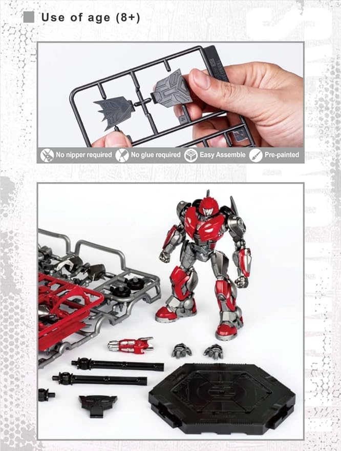 Transformers Cliffjumper Figure Model Kit – Cybertron Easy to Assemble 3D Articulated Action Pre Painted Collectible Series Toys Hobby 08118