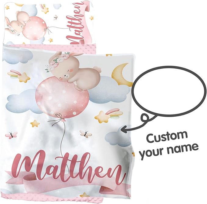 Personalized Toddler Nap Mat for Girls โ Custom Name Kids Nap Mat โ Daycare Sleeping Mats with Removable Pillow and Soft Minky Dot Blanket for Preschool, Travel, Kindergarten