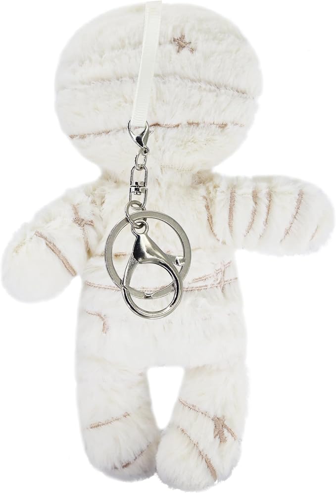Halloween Plush Animals Toy, Mummy Plush Doll, Perfect for Halloween, Easter, Birthdays, and Other Occasions (8-inch)