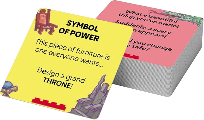 Lego Recreate Activity Cards – Castle | Fantasy Building Game with 30+ Activity Cards & 25 Lego Elements | Ages 6+