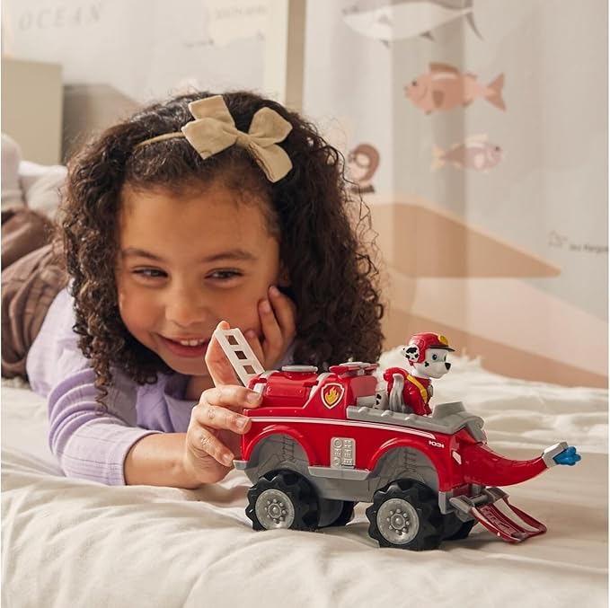 Paw Patrol Jungle Pups, Marshall Elephant Vehicle, Toy Truck with Collectible Action Figure, Kids Toys for Boys & Girls Ages 3 and Up