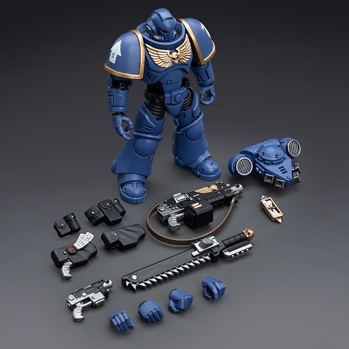 JOYTOY 1/18 Warhammer 40,000 Action Figure Ultramarines Intercessor Collection Model