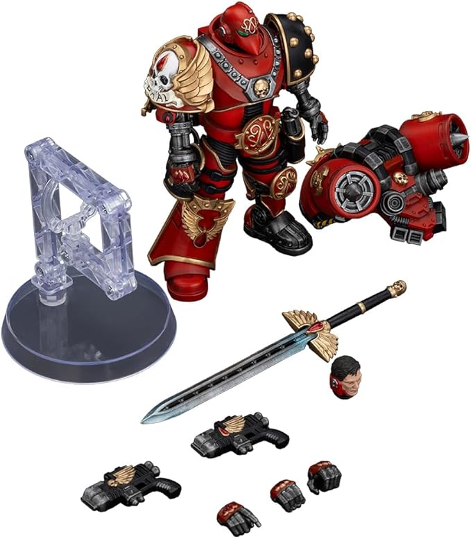 JOYTOY Warhammer The Horus Heresy 1/18 Action Figure Blood Angels Dominion Zephon Crafted Heavy Bolt Rifle Collection Model Birthday Gifts