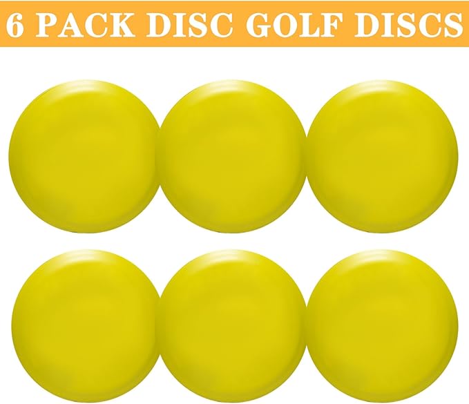 GOOSO Disc Golf Driver | Flying Golf Discs Set of 6 for Beginners – DIY Your Discs