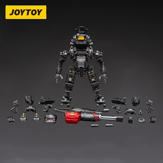 JOYTOY Action Figures 1/25 God of War 86-II Assault Anime Soldier Figure and Mecha PVC DIY Robot Collectible Military Model Collection