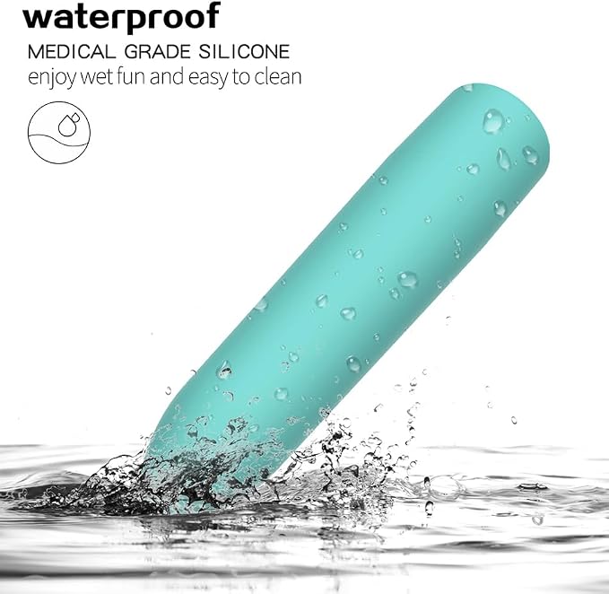 10 Modes Quiet Powerful Handheld Electric Silicone Bullet Massage Tool Travel for Women LBZ61512