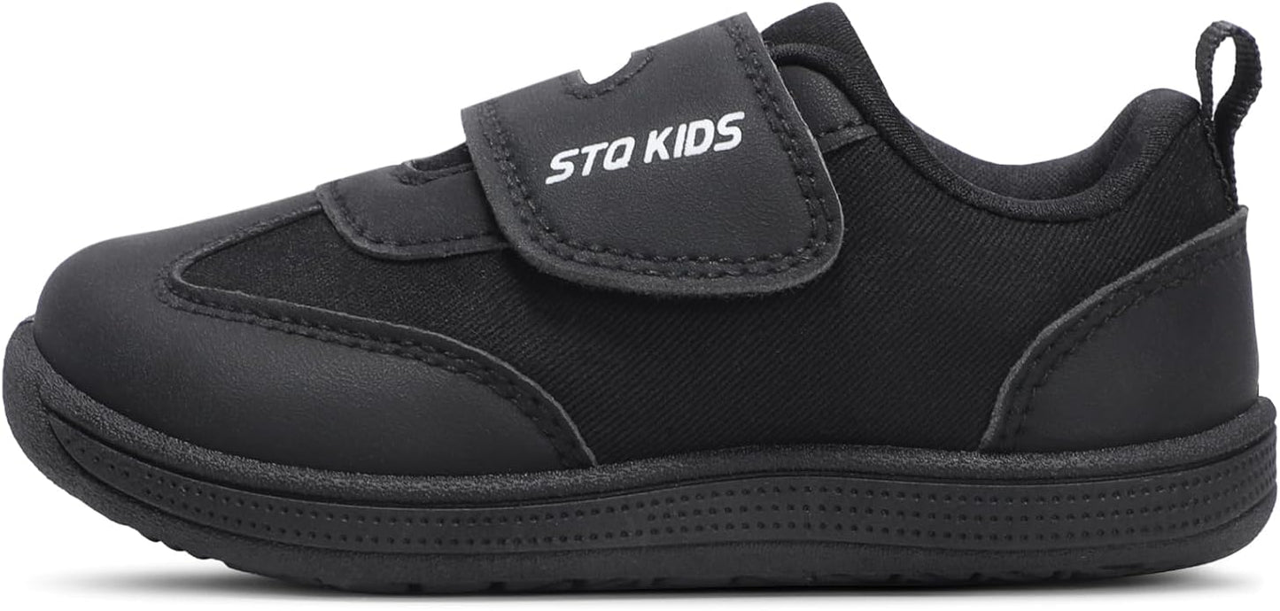 Wide Toe Box Toddler Shoes Zero Drop Boys Girls Barefoot Shoe Non-Slip Little Kids Sneakers for First Walking