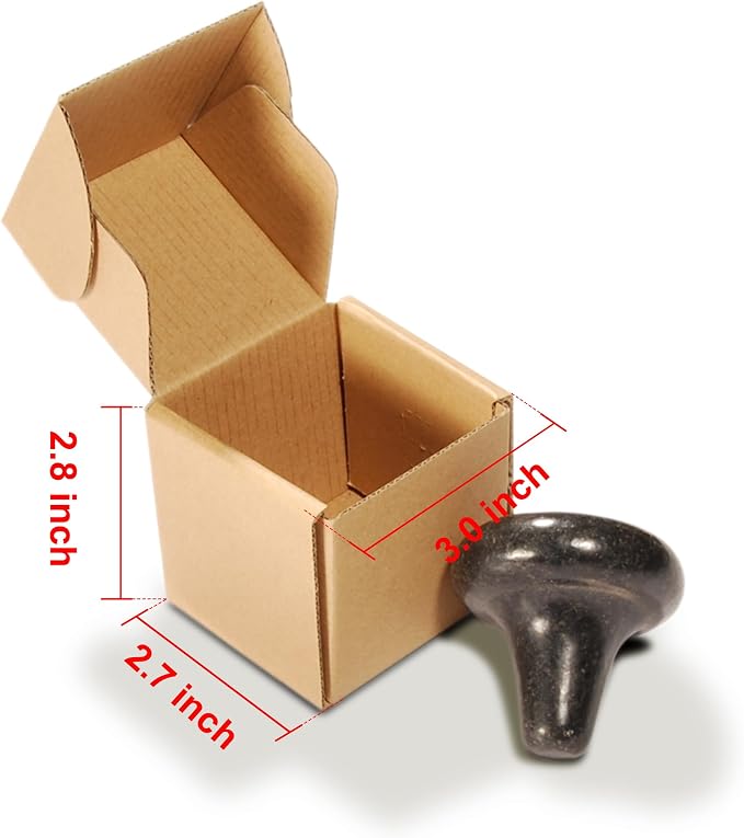 Master Massage Mushroom Shaped Basalt Hot Massage Stone Kit with Trigger Point- Pressure Point and Acupressure Tools - Deep Tissue Relaxation and Reflexology Massage Set (1 Piece)