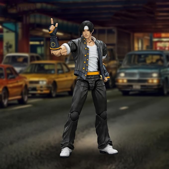 JOYTOY SNK 1/18 Action Figure -KOF 98UM- Hero Team Kyo Kusanagi -9.84" Flexible and Posable Collection Model Birthday Gift,for Kids Age15 +JT01420