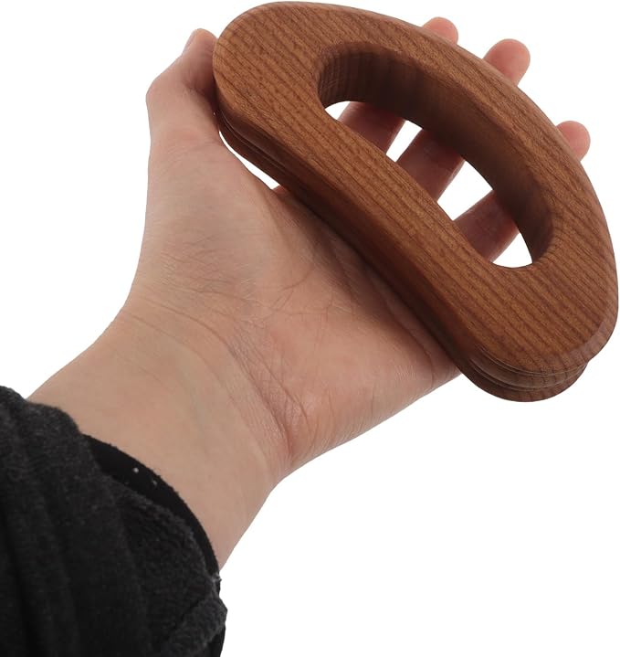Wooden Gua Sha Tool - Shoulder Neck Massage Tool for Deep Tissue Guasha Scraping - Manual Body Therapy Massager for Home Use