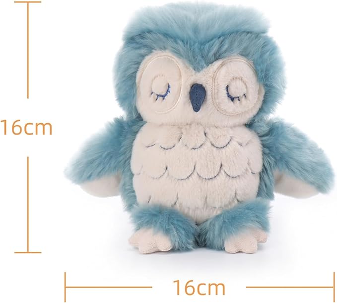 Apricot Lamb Mysterious Owl Stuffed Animals for Kids, Soft Cute Plush Toys for Baby Girl and Boy, 6.5 Inches