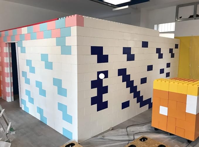 EverBlock Single Color Combo Pack | Giant Building Blocks | Easy to Connect & Reuse | Indoor & Outdoor Use | Build Displays & Structures | Light Blue