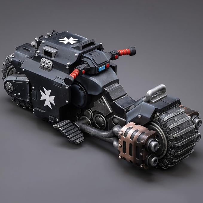 JOYTOY Action Figure 1/18 Warhammer 40,000 Space Marines Black Templars Outriders Collection Model Birthday Gifts