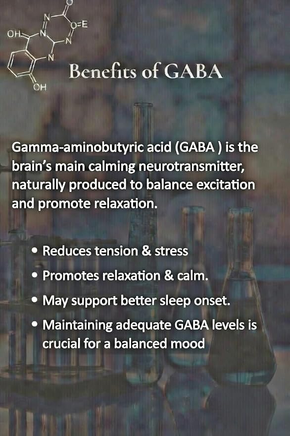 Peace Bloom Calming Powder Mix with Kava, Bacopa & GABA- Relaxation Drink, Stress Relief, Alcohol-Free