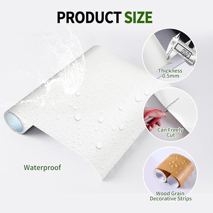 Magnetic Dry Erase Whiteboard Paper 36 x 24 Inch, Self Adhesive White Board Sticker for Wall, Peel and Stick Wallpaper With 50 Magnetic Letters