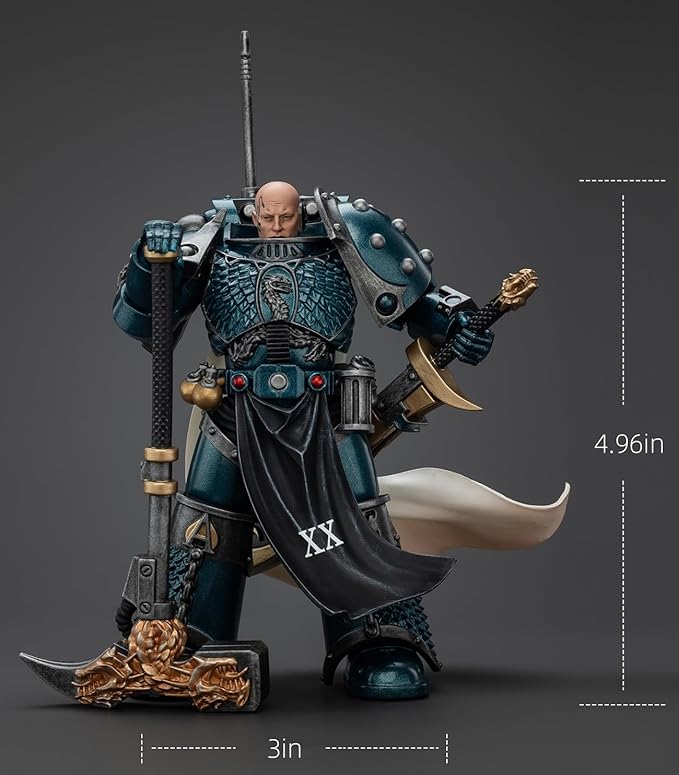 JOYTOY Warhammer The Horus Heresy Alpha Legion Harrowmaster Armillus Dynat - 1:18 Scale 4.96in Action Figure Mecha Joy Toy Collection Model