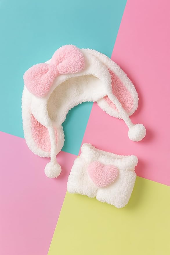 17cm Doll Clothes – Fluffy & Cute Outfits for Designer Dolls | Soft Costumes - Bunny