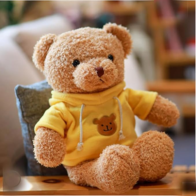 Teddy Bear Stuffed Animal Cute Teddy Bears Plush Toy 11.8 inch for Girls Boys (Yellow Teddy Bear)