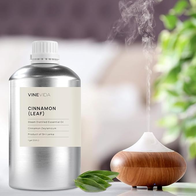 VINEVIDA Cinnamon Leaf Essential Oil - Gallon Cinnamon Oil Undiluted - Bulk Gallon Essential Oil for Soap Making