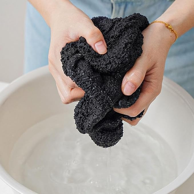Soft Toilet Seat Washable And Comfortable Plush Toilet Seat Cover Pads, Reusable Thicker Warmer Cover Pads With Handle (Black)