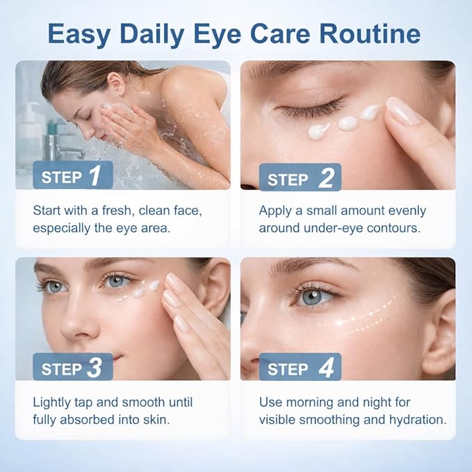 Retinol Eye Cream, Retinol and Peptides for Instant Firming Eye Serum | Fast Absorbing, Correction for Puffy Eye Bags Fine Lines Dark Circles Wrinkles – Anti-Aging Wrinkle Remover