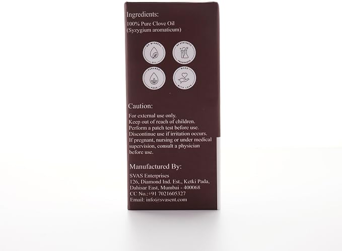 Clove Essential Oil | 100% Pure & Undiluted | for Aromatherapy, Diffuser & Daily Self Care Rituals | 1 fl oz (30 mL)