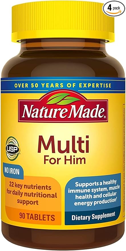 Nature Made Multi For Him 90 Tablets (Pack of 4)