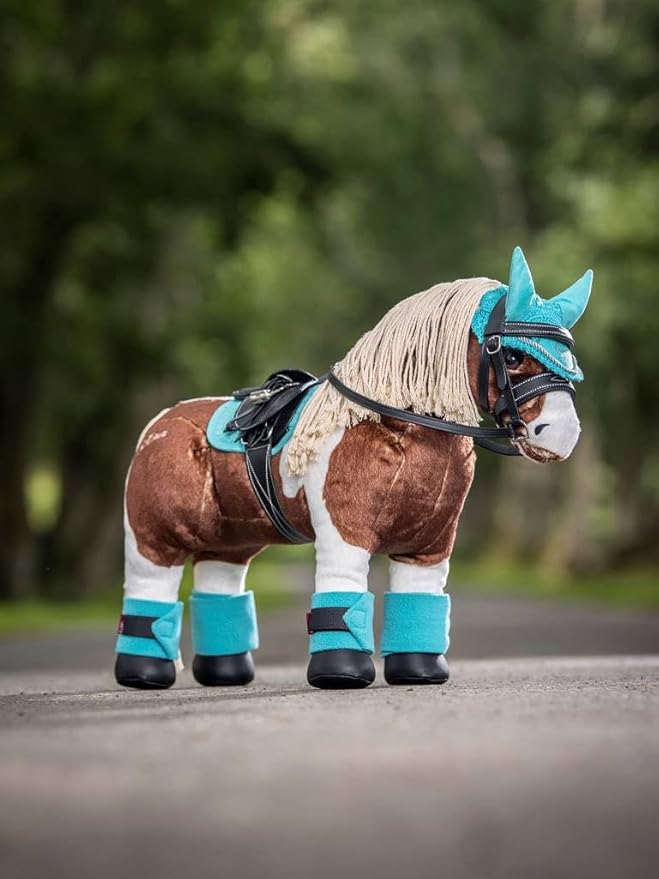 LeMieux Toy Pony Ear Bonnet for Toy Pony - Handmade Crochet - Super Soft - 3 Years + - Gift for Kids - Azure