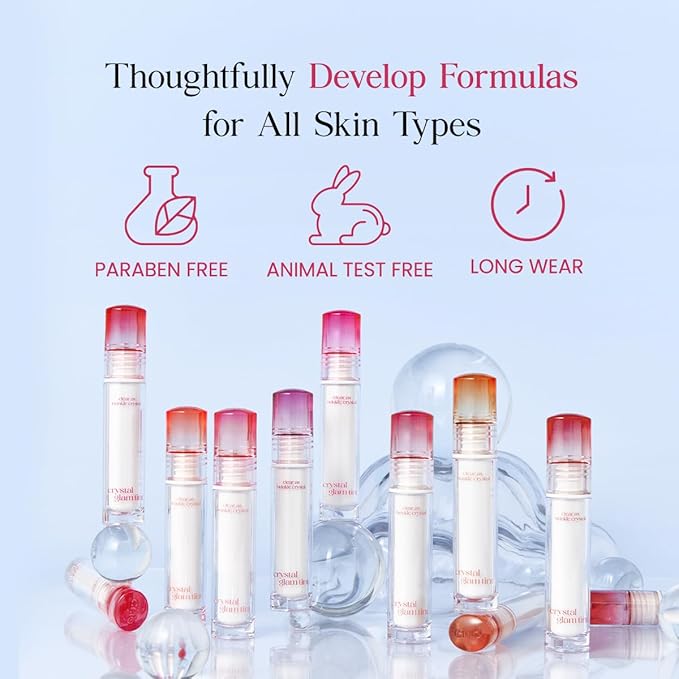 CLIO CRYSTAL GLAM TINT (011 MELLOW FIG), Glossy Finish, Lightweight, Buildable, Glass-Like, Smoothing, Long-Lasting, Vivid