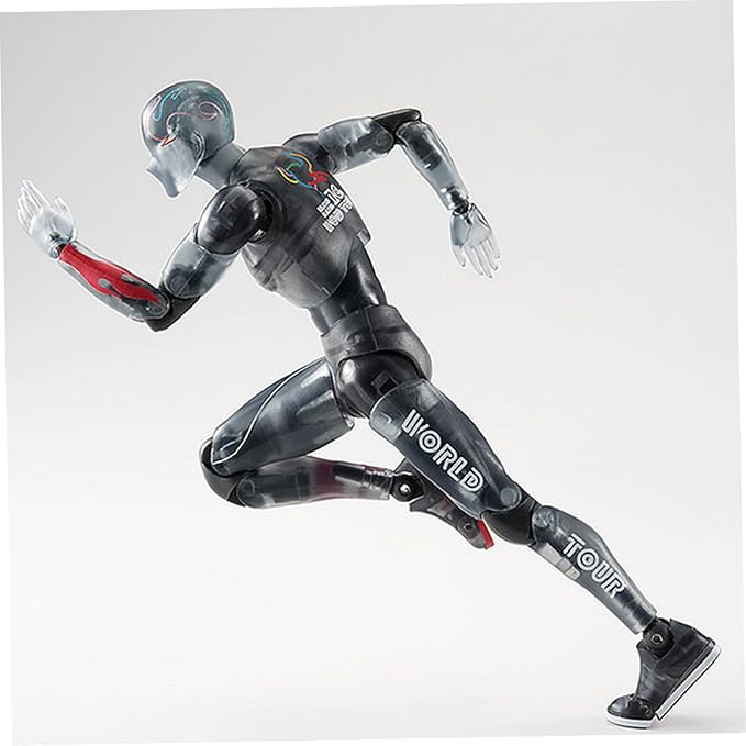 Action Figures 5.91in with Inclusive Arm Accessories Movable Gestures Drawing Mannequin Poseable Figure Decorative Action Figure Body Gift for Tabletop Display Shelf (Male)
